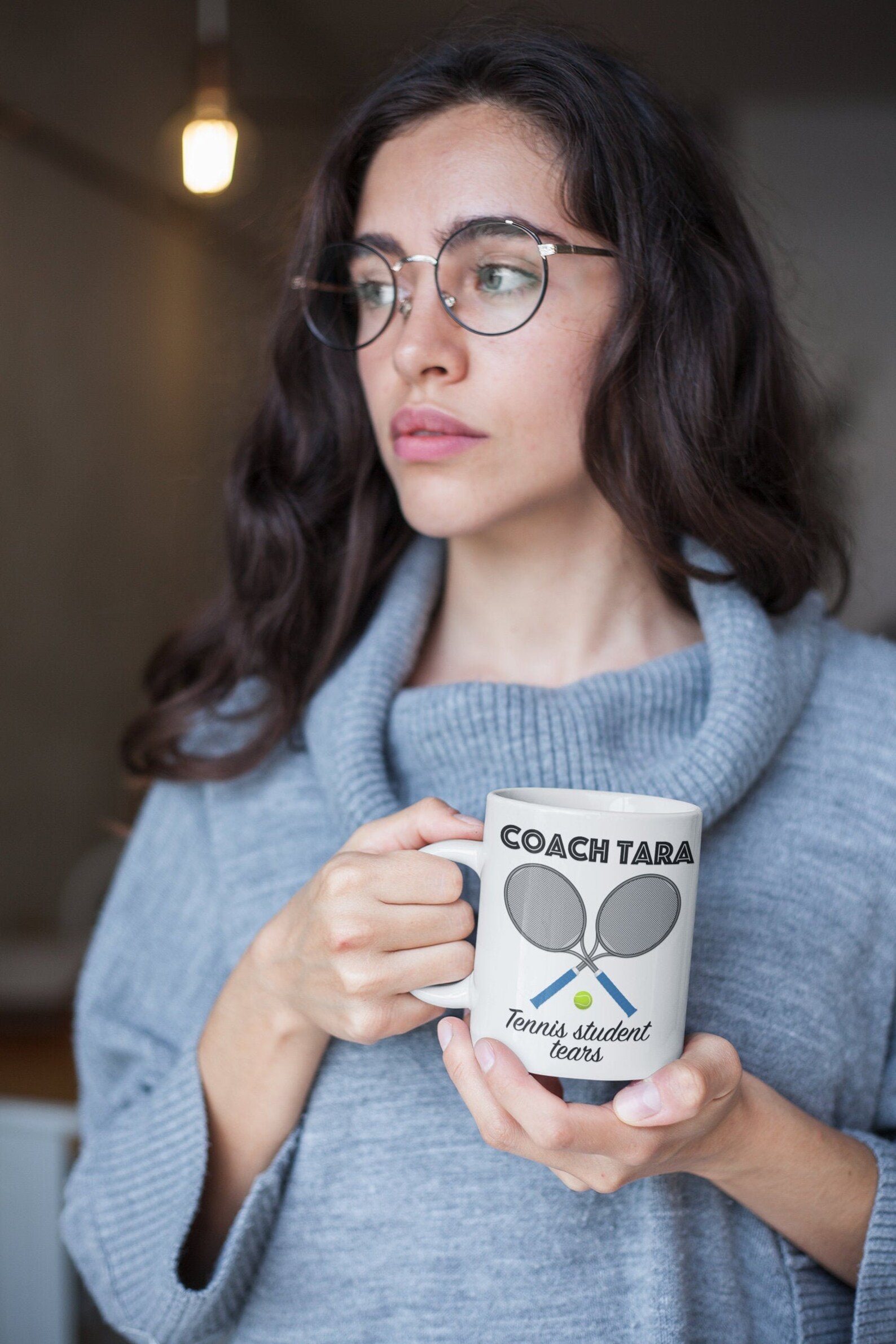 TENNIS GIFTS THANK You Coach Gift Customizable Mug Tennis Etsy