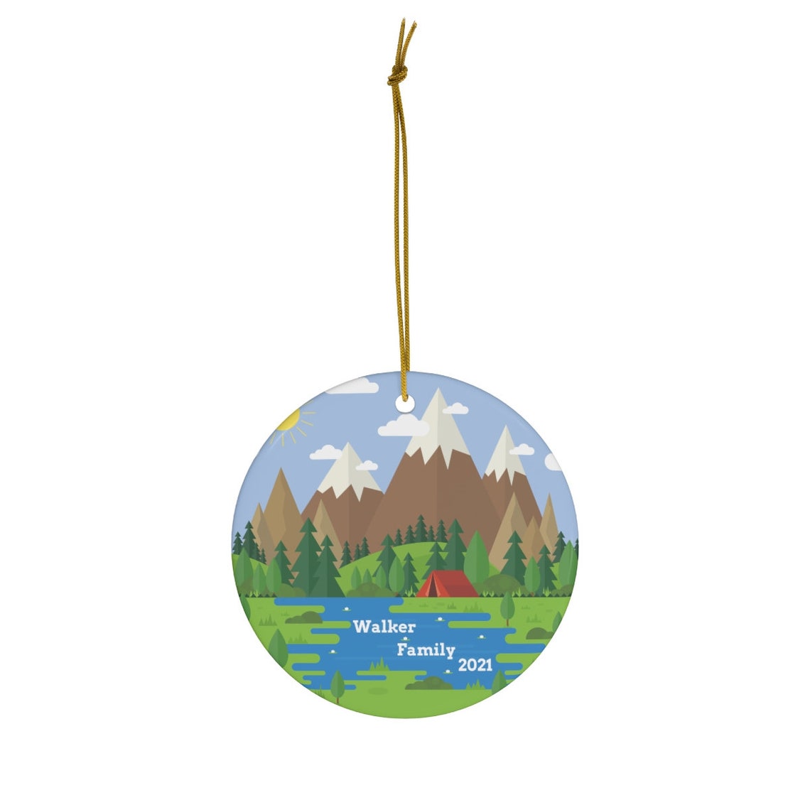 Personalized Family Ornament Camping Gifts Camper Ornament Etsy