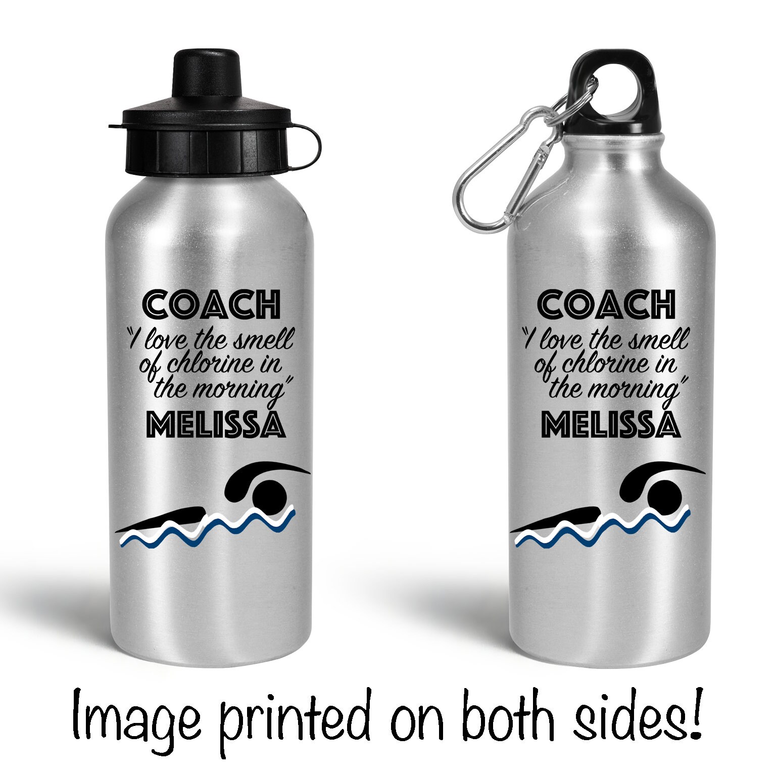 SWIM COACH GIFT custom water bottle sports gifts Swim team Etsy