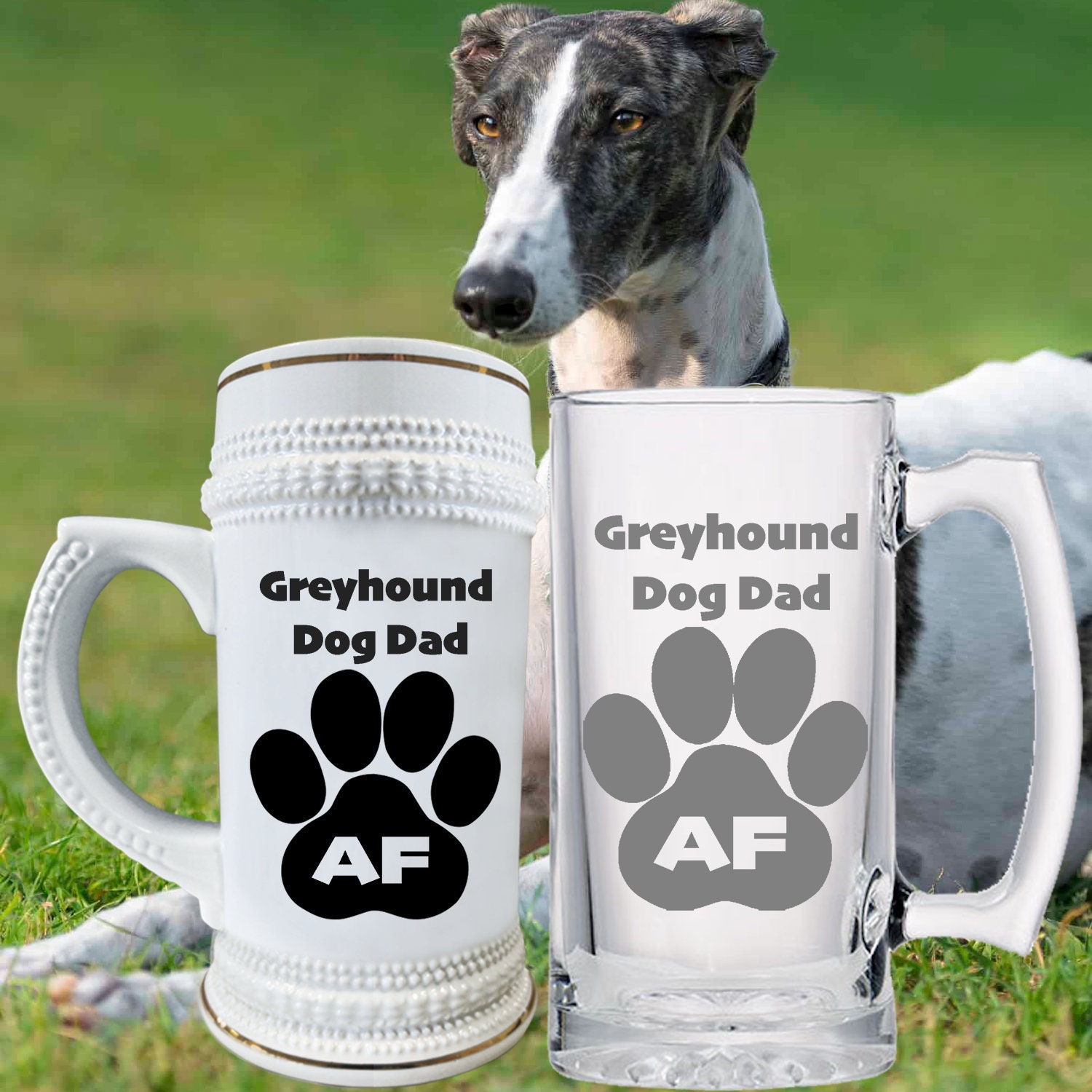 GREYHOUND GIFTS DOG dad gift tankard beer stein Pet sympathy Etsy