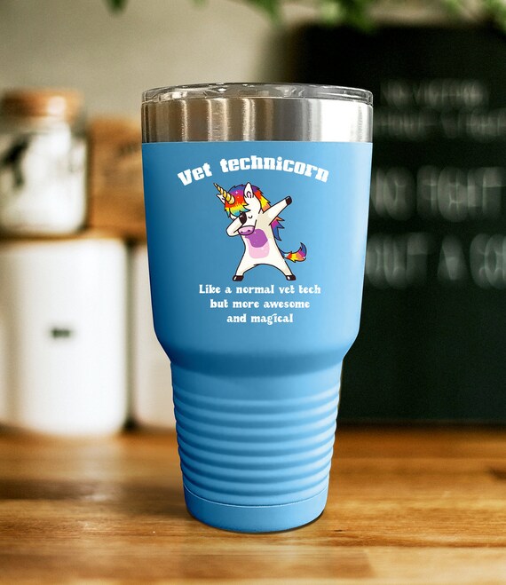 Personalized Tumbler with Straw Vet Tech Gift Vet Tech Week Veterinarian Gift Talk Doggy To Me