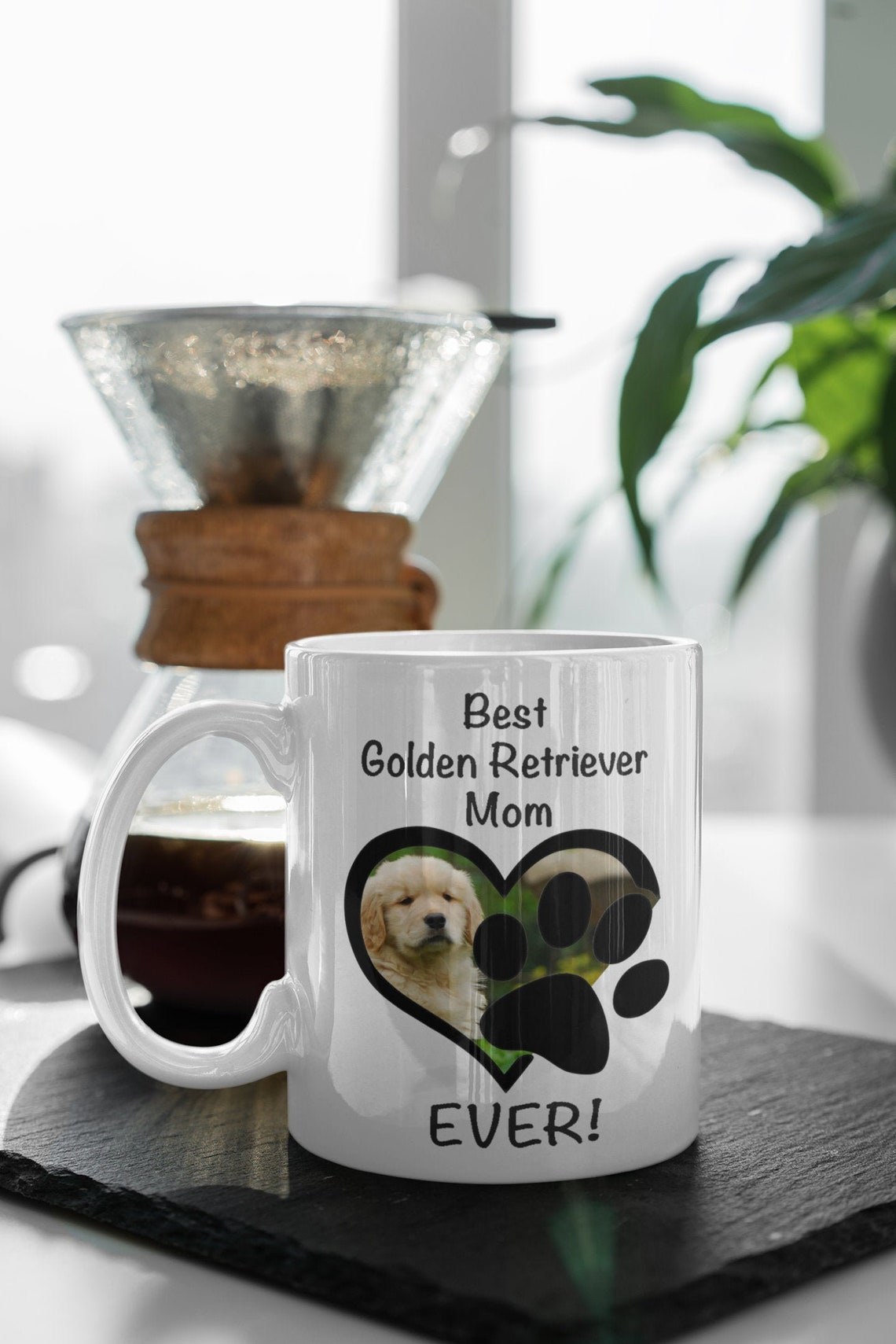 BEST DOG MOM coffee mug Golden Retriever personalized pet mug Etsy
