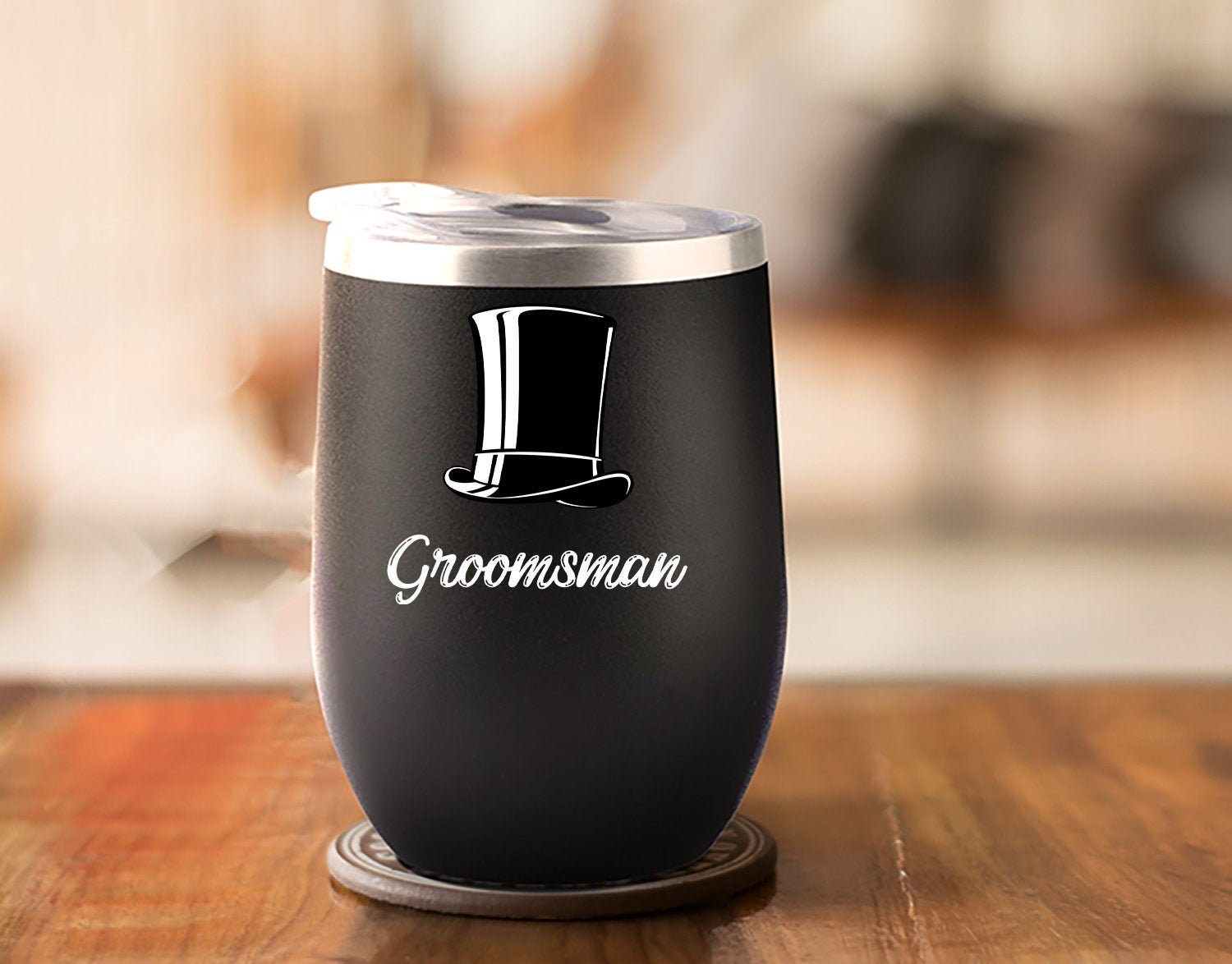 Groomsmen Gifts Engraved Stainless Steel Cups Personalized Wine