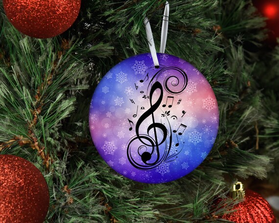 Musical Note Ornament Music Clef Christmas Ornament Music Teacher