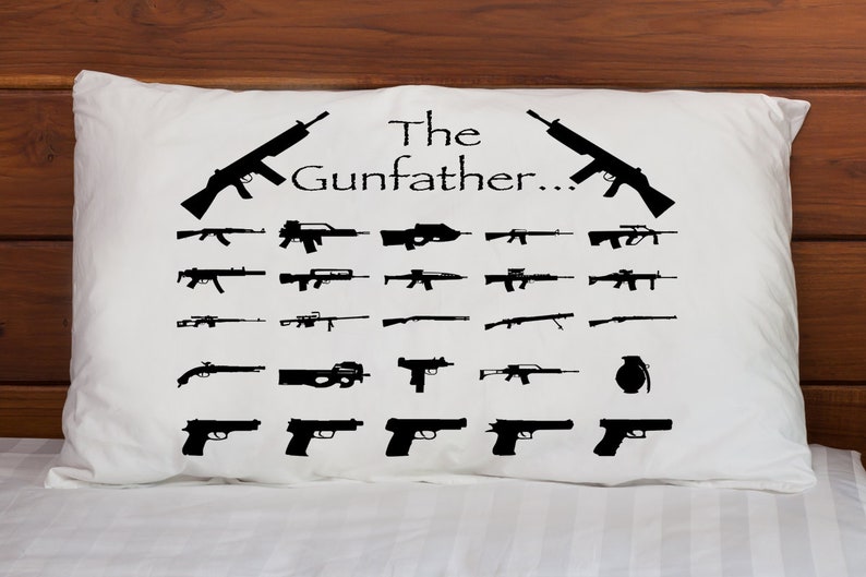 USMC pillowcase gifts for hunters Gunfather PILLOW COVERS deployment gift Air force military gifts boyfriend gift funny