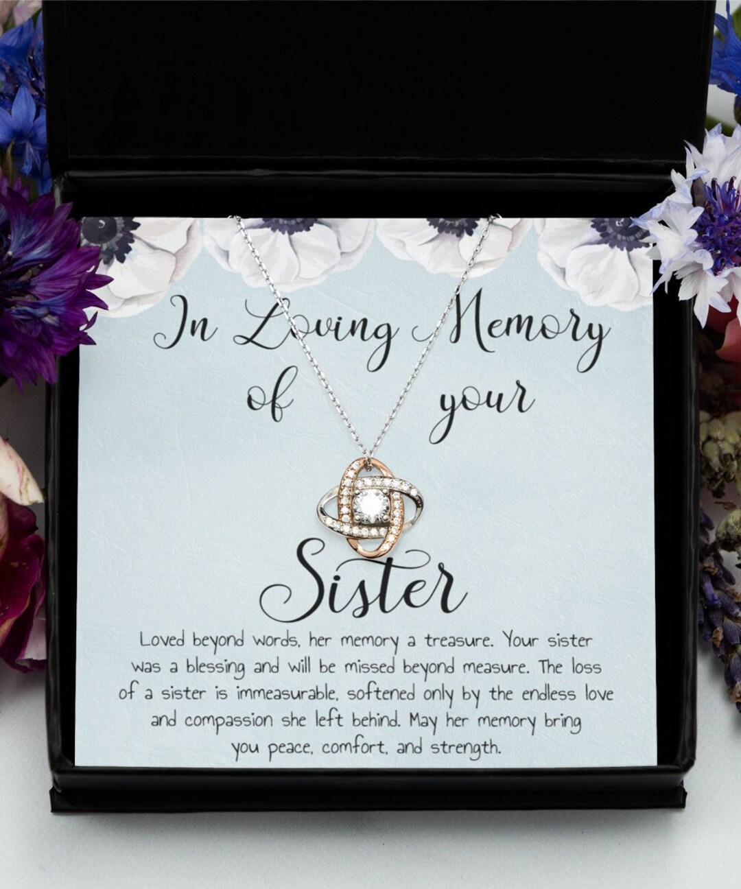 Sympathy Gift Loss of Sister Condolence Sibling Memorial Etsy