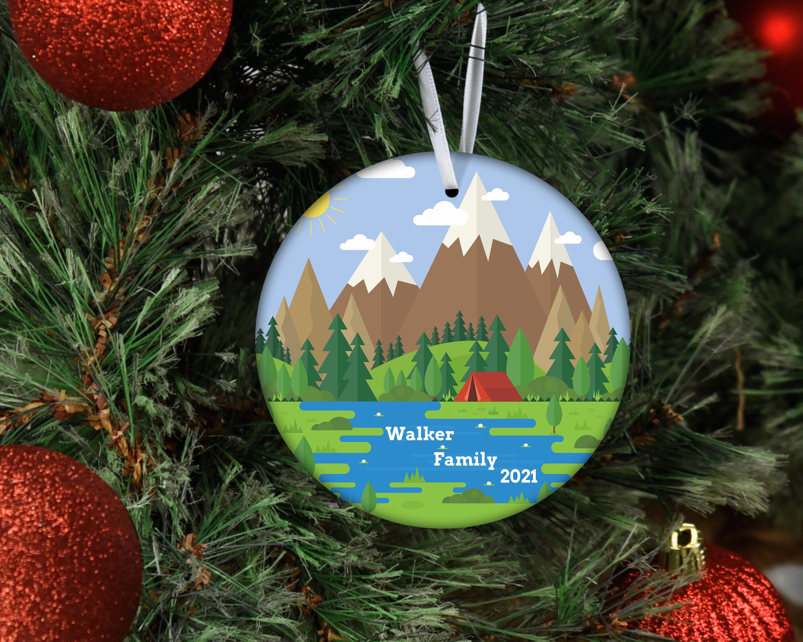 Personalized Family Ornament Camping Gifts Camper Ornament Etsy