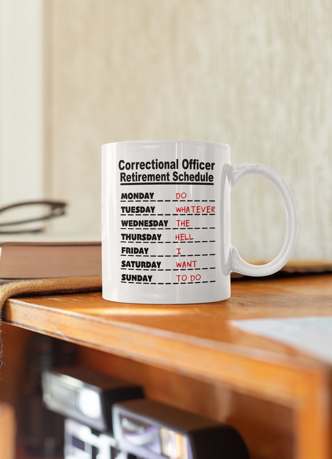 Correctional Officer Gifts Retirement Gift for Men, Corrections Mug