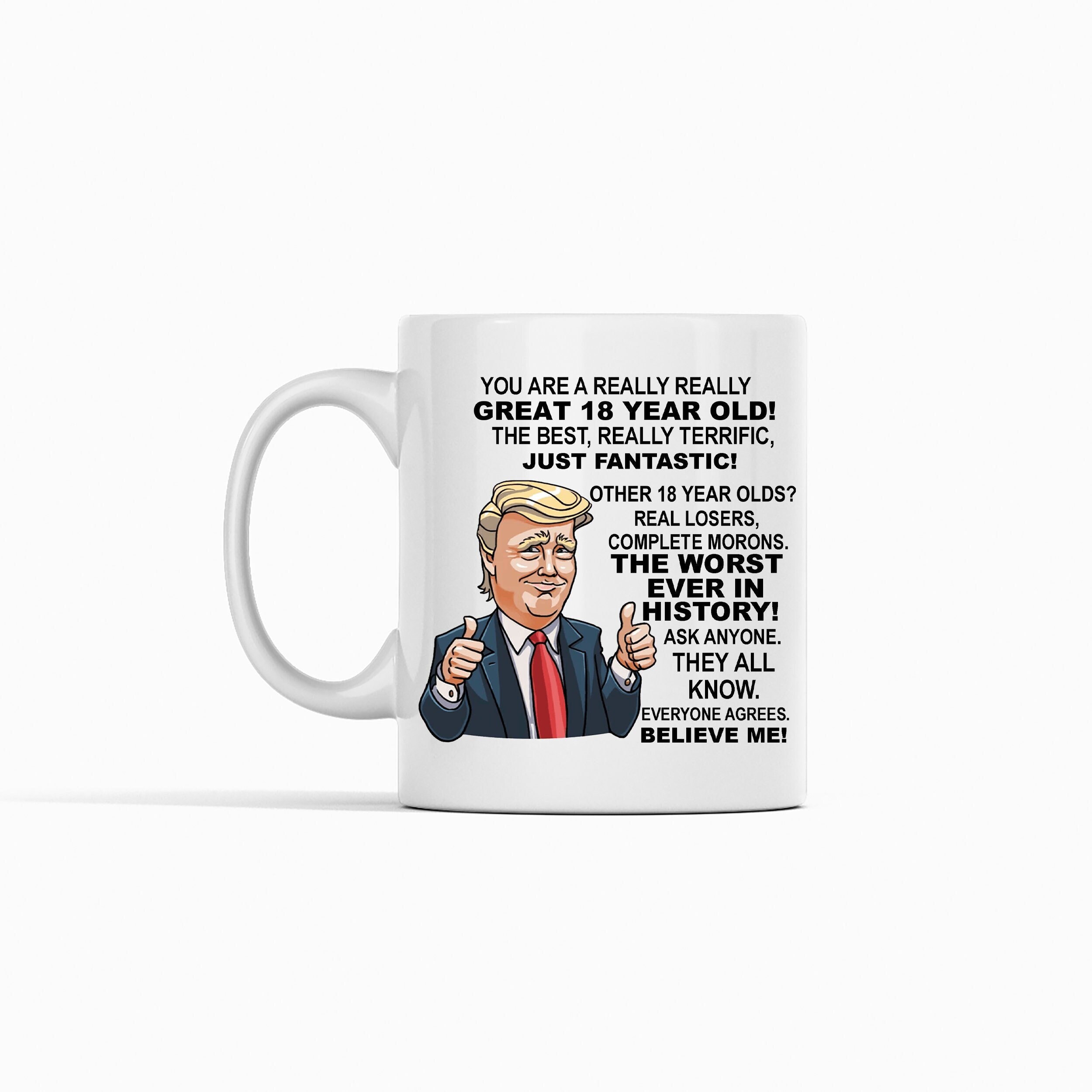 18th Birthday Gift Donald Trump Birthday Mug, President Trump Thumbs up  Merch Best Friend 18th Birthday Mug, 18 Year Old Birthday Present - Etsy