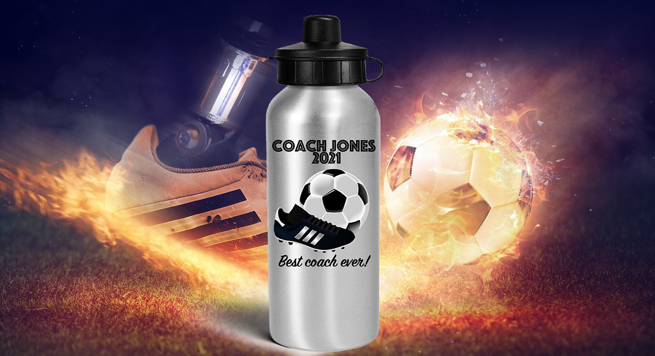Curolletes - Botella personalizada fútbol