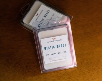 Mystic Woods - cozy scented hand poured small batch soy and coconut wax melt