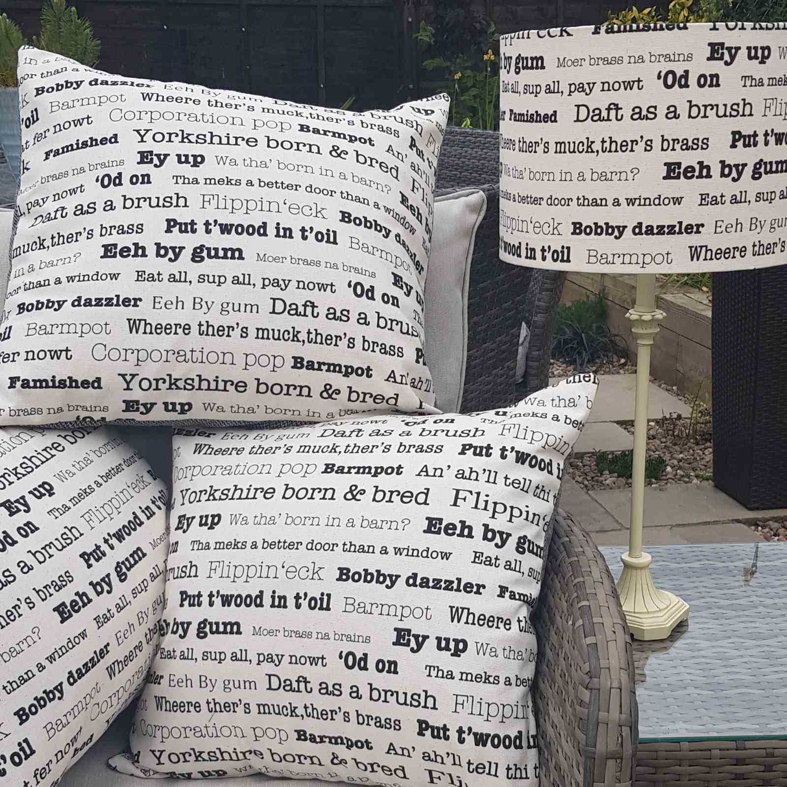 Handmade Yorkshire sayings cushion Etsy