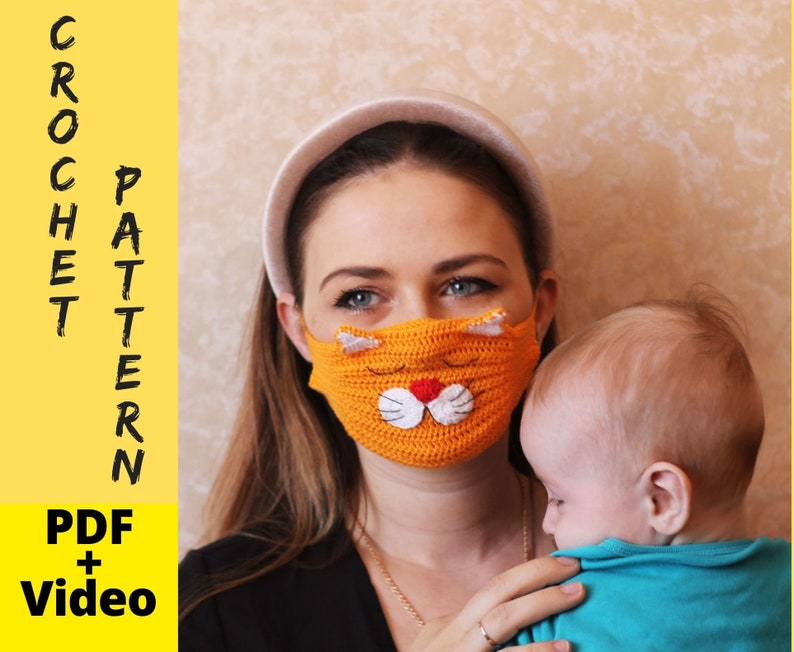 Easy Crochet Face Mask PATTERN PDF Face Mask and Dust Rave Etsy