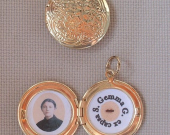 Saint Gemma relic locket