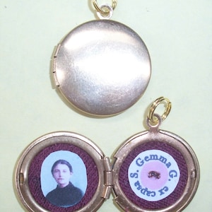 St Gemma Galgani &quot;ex capsa&quot; relic locket