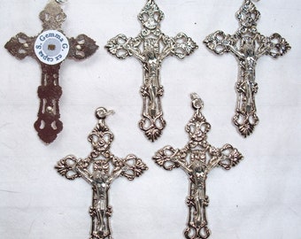 Set of five (5) St Gemma Galgani Relic Crosses