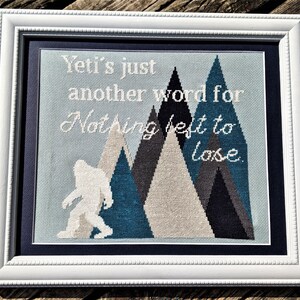 Yeti is just another word... Cross Stitch Pattern | Instant Download | PDF