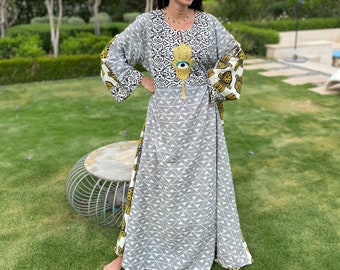 Long Grey dress long sleeve long sleeve long maxi dresses 1980s dress Caftan Kaftan dressdressBlack long sleeve dress MOLIMARK