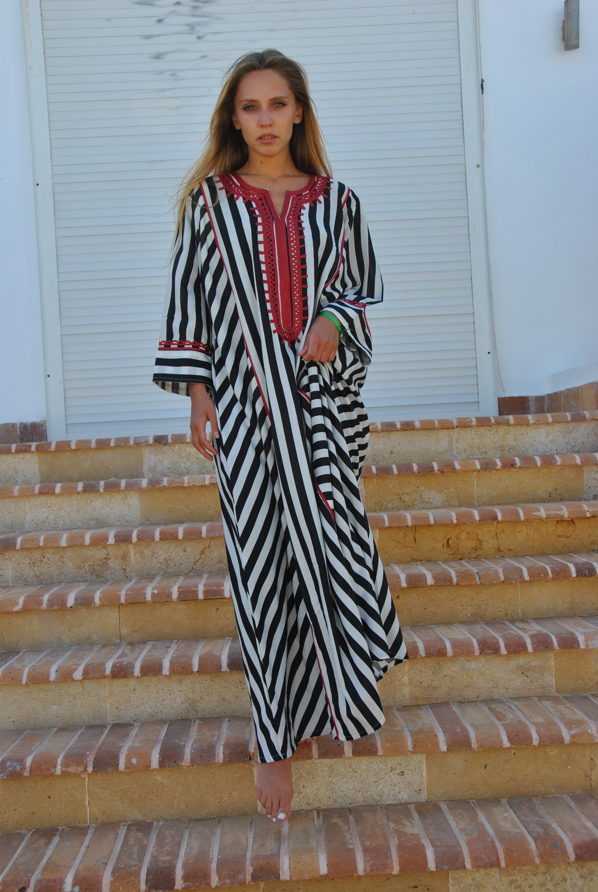 striped caftan