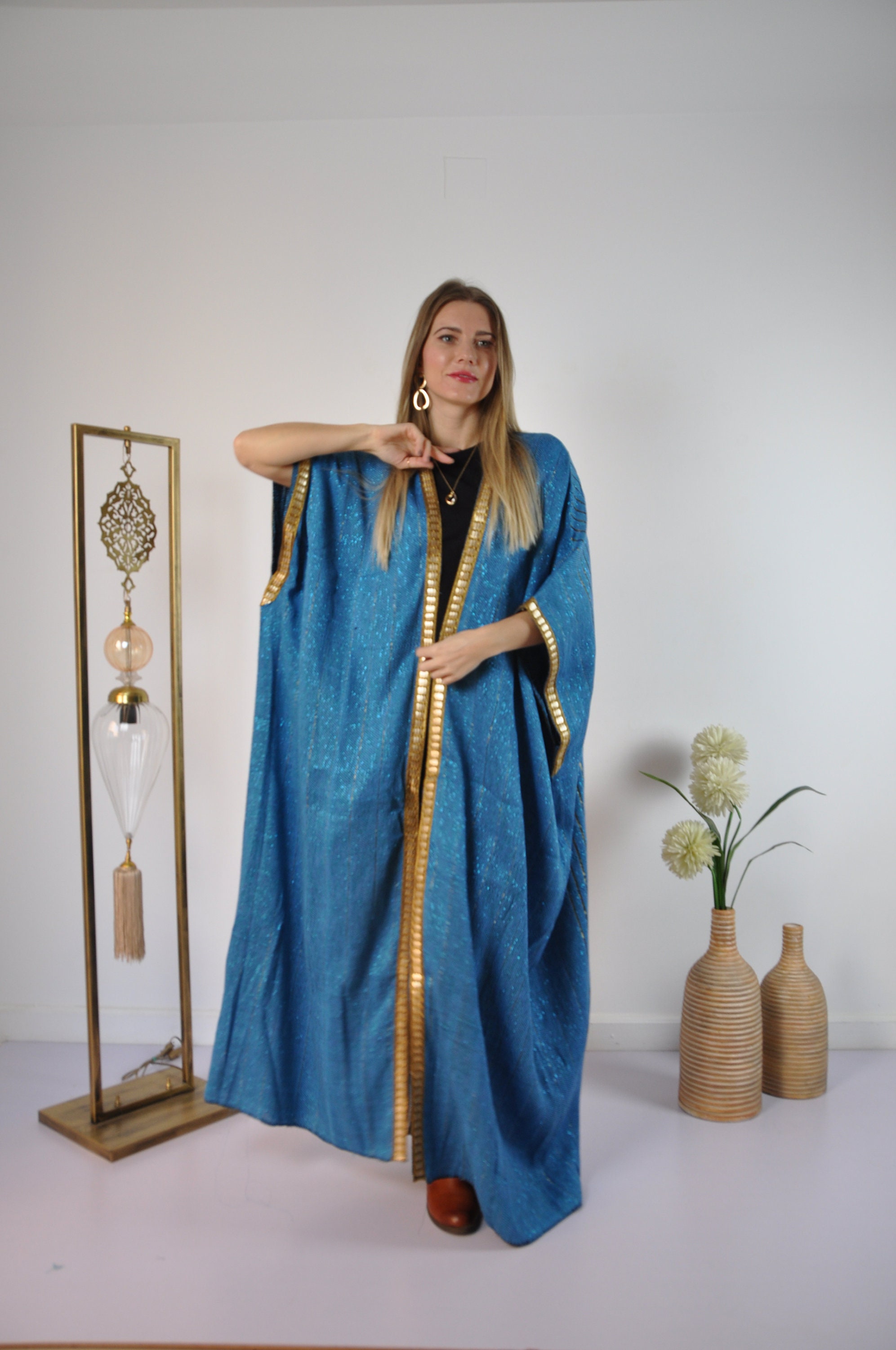 Vintage Wool Abaya Stunning Embroidered Abaya Hand loomed | Etsy