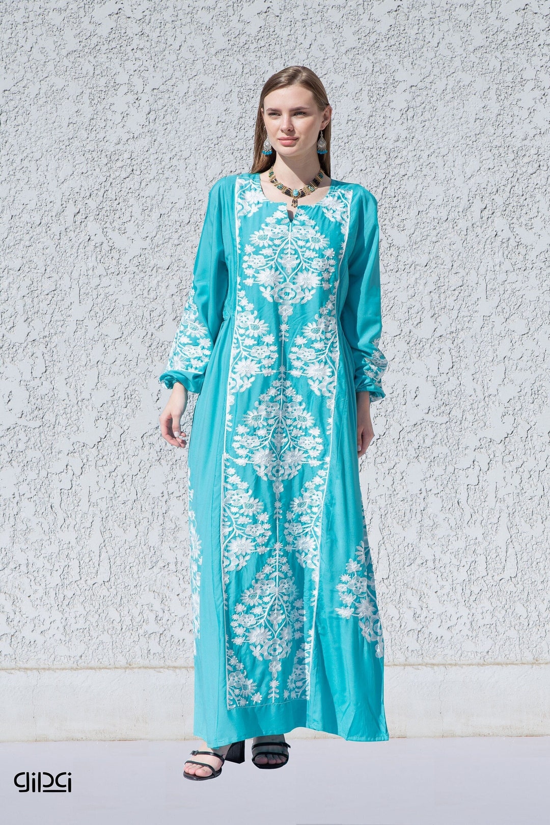 Turquoise Kaftan