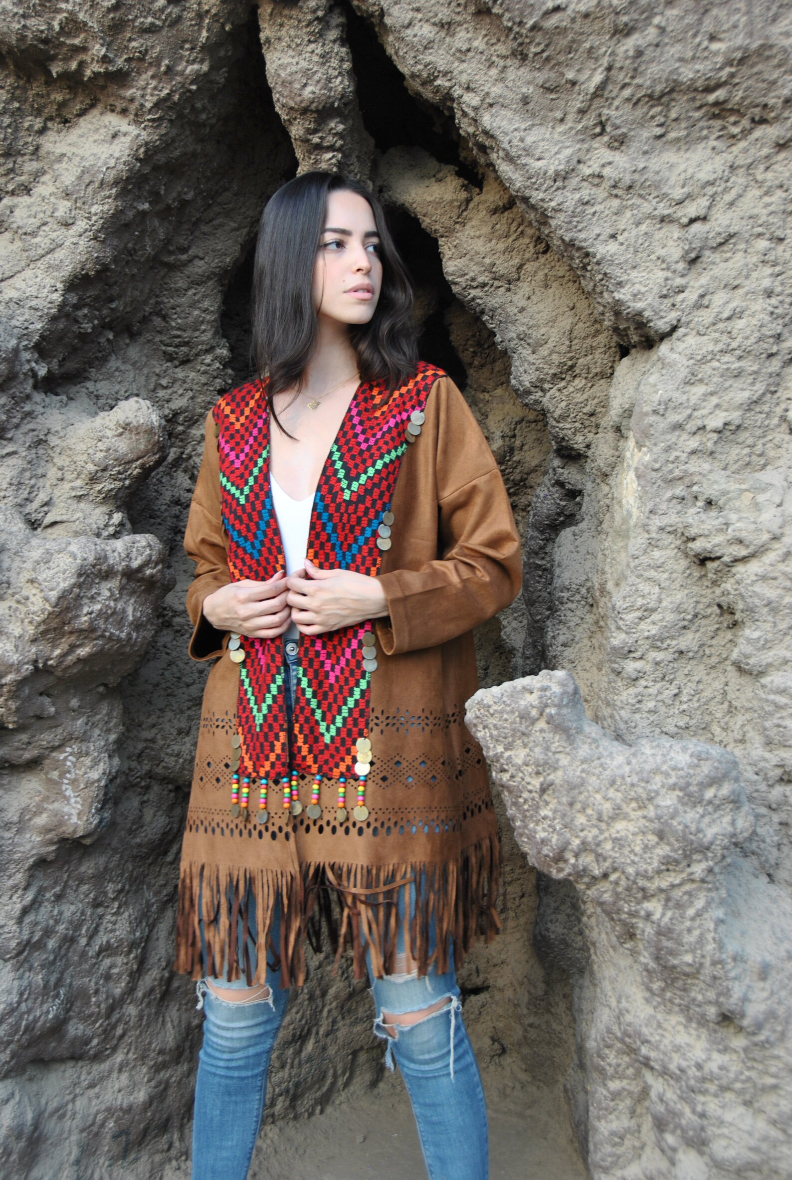 Vintage Bedouin Hand Embroidered Jacket Gypsy Jacket Winter Etsy India