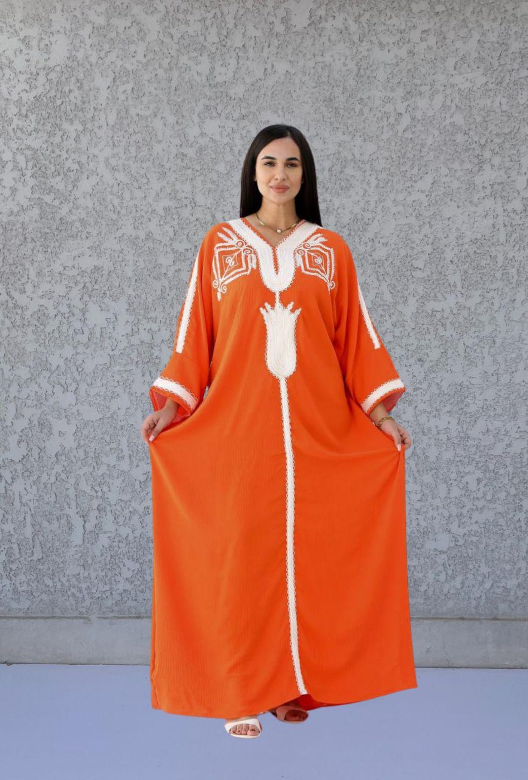 651 orange kaftan