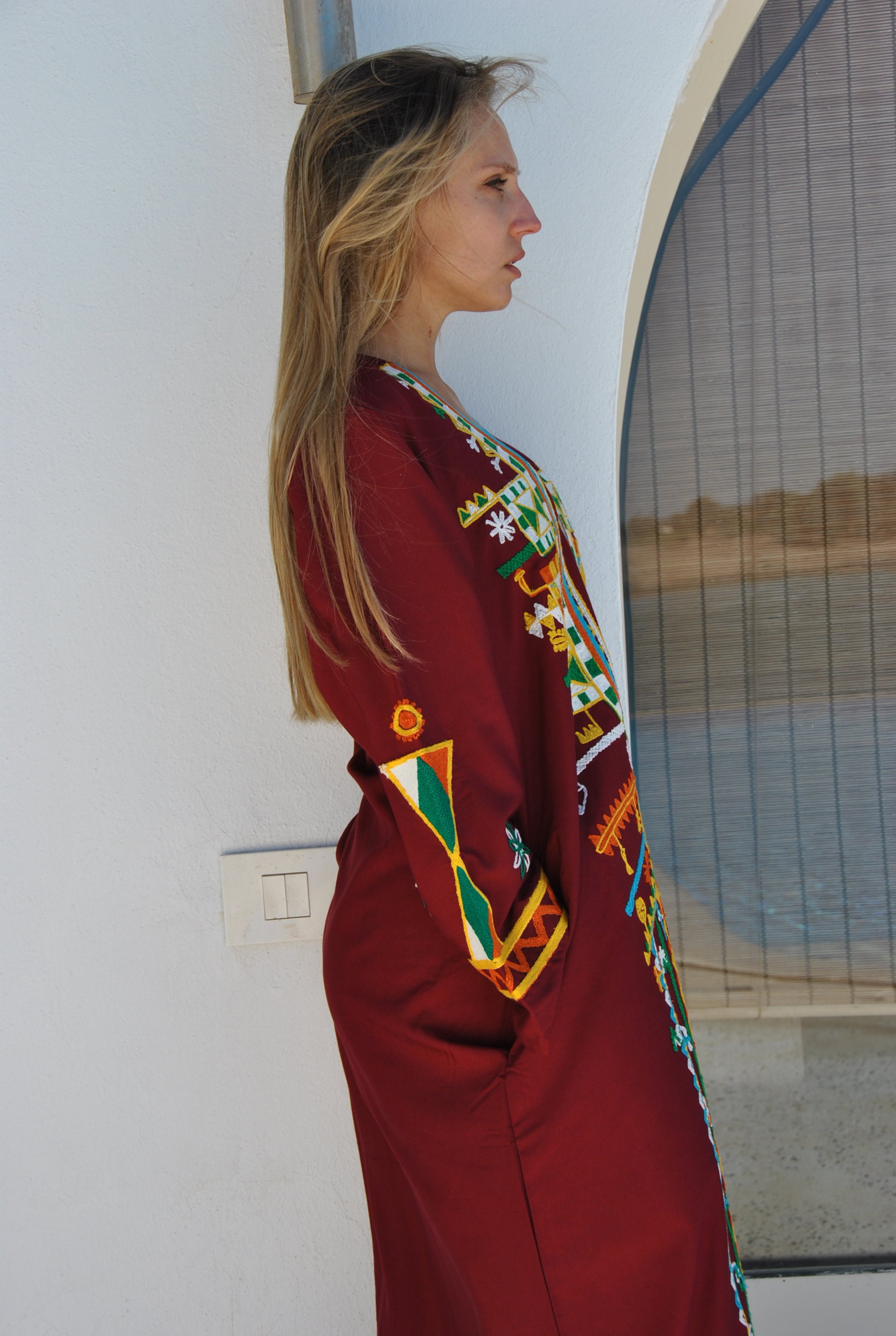 Exclusive Caftan Sima White
