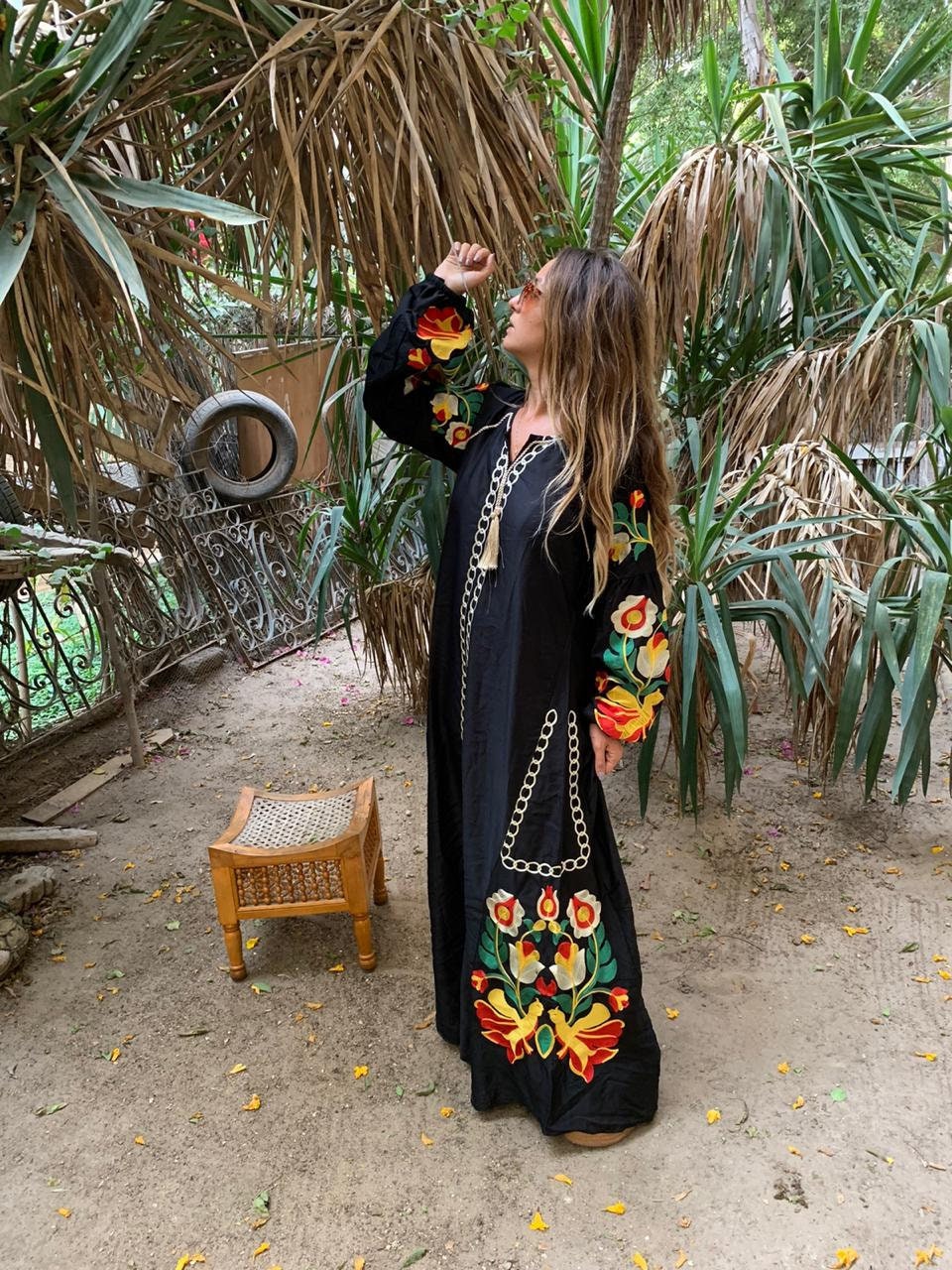 Maxi Velvet Dress With Embroidery - Etsy