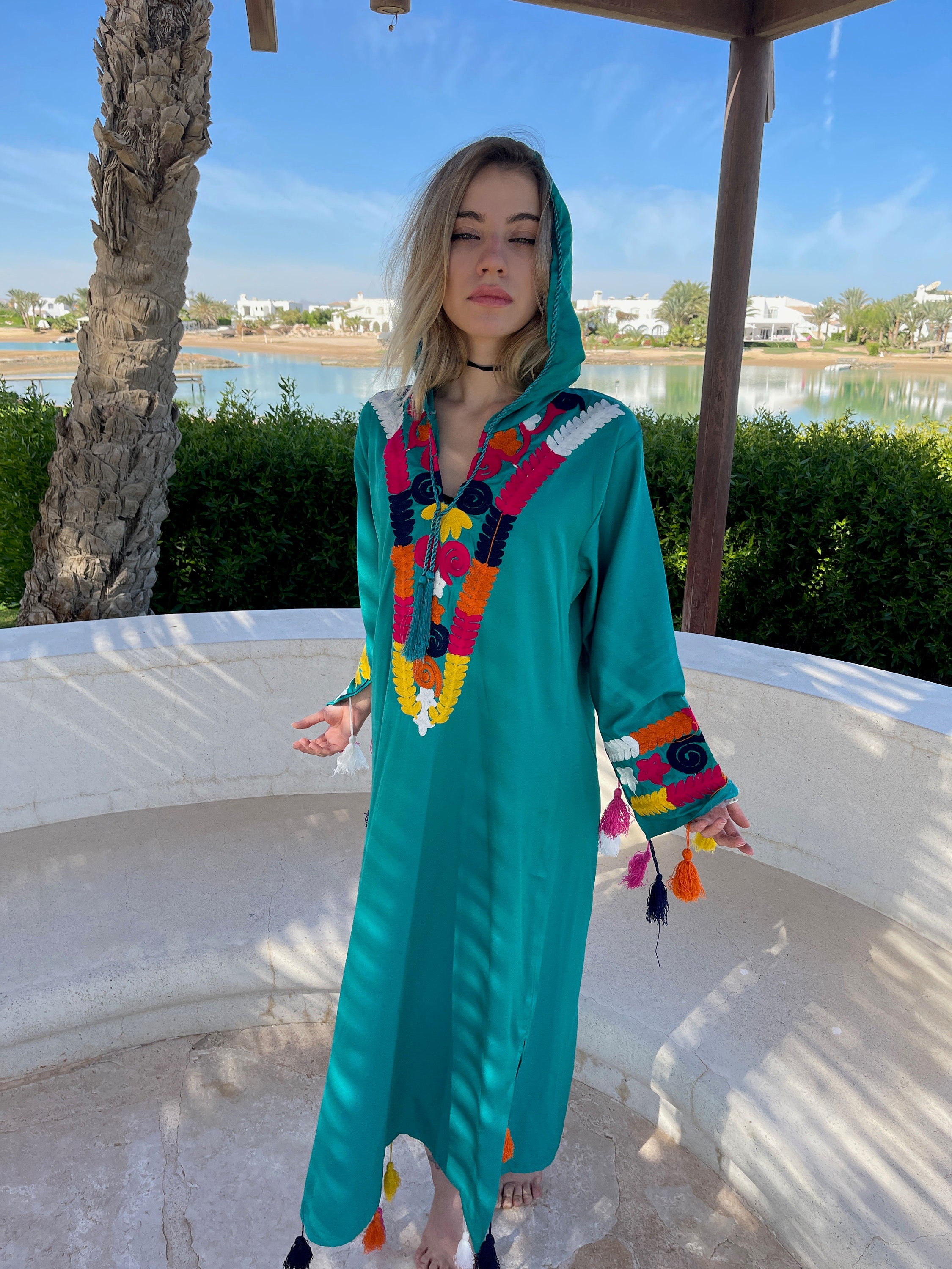 boho caftan long dress