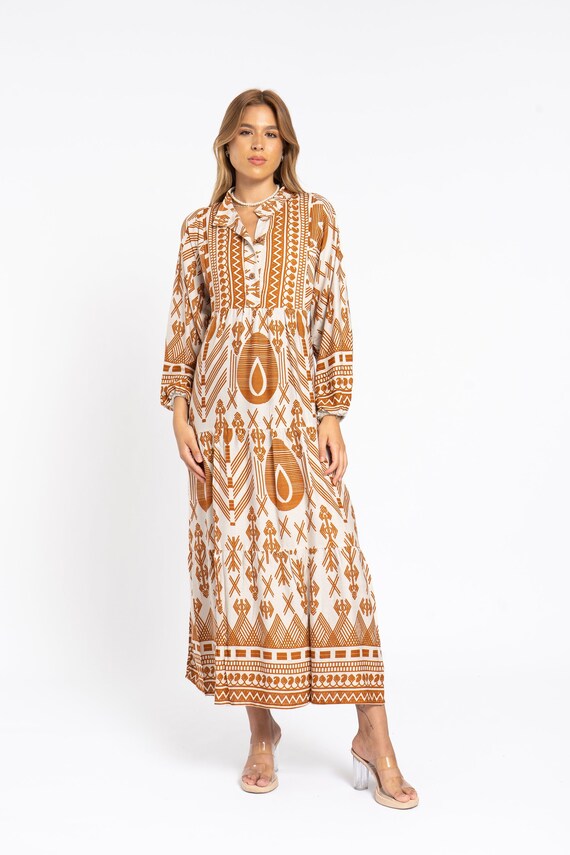 midi caftan dress Dua White Sequin Pearl Caftan Dress  unmatchedbyu