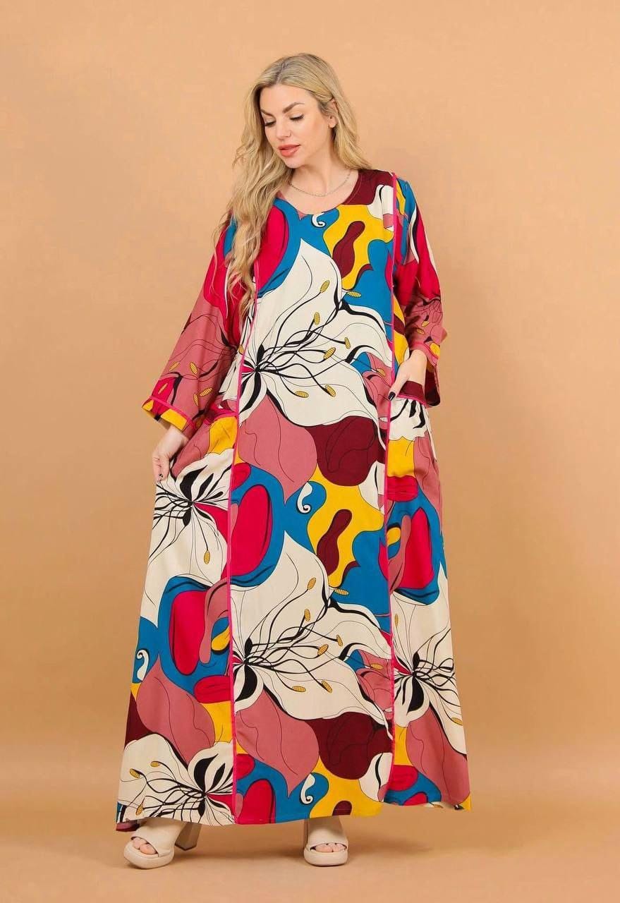 Colorful Viscose Kaftan Dress With Pockets Boho Caftan Print for Women Long Sleeve Maxi Dress Boho Everyday Wear Flowy Caftans - Etsy Colorful Viscose Kaftan Dress With Pockets Boho Caftan Print for Women Long Sleeve Maxi Dress Boho Everyday Wear Flowy Caftans - Etsy