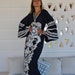 Stunning Navy Blue embroidered Caftan, wide sleeve caftan for women, embroidered Caftan dress, Caftan maxi dress, Caftans for women, Caftans 