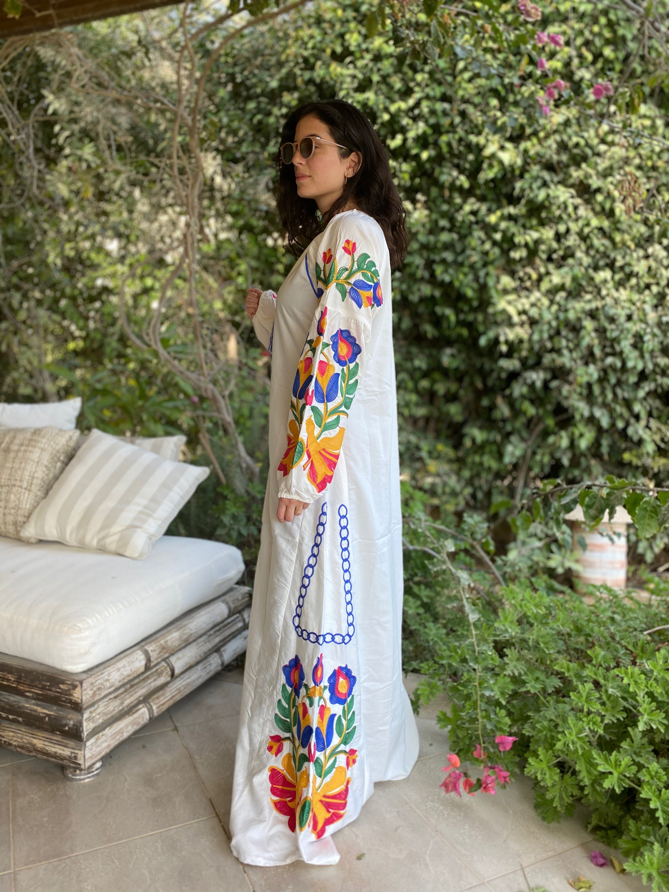 sachin and babi light blue dress Monsoon Katied Embroidered Kaftan Dress