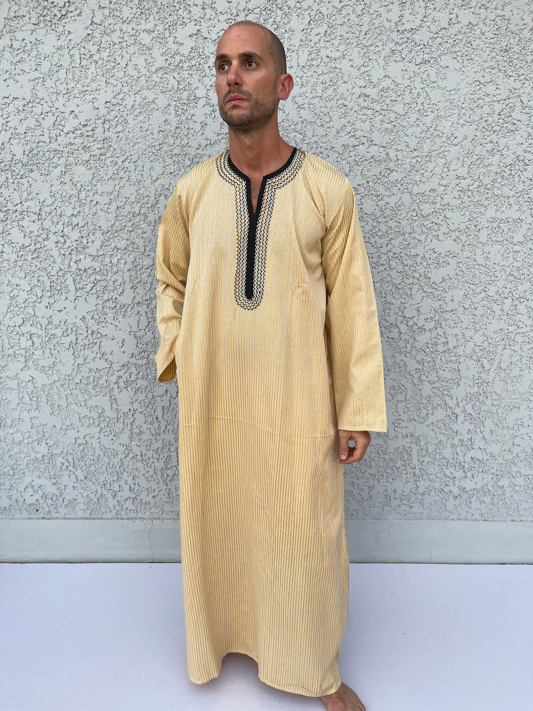 Classy White Men's Kaftan Cotton Men's Kaftan Cotton Etsy