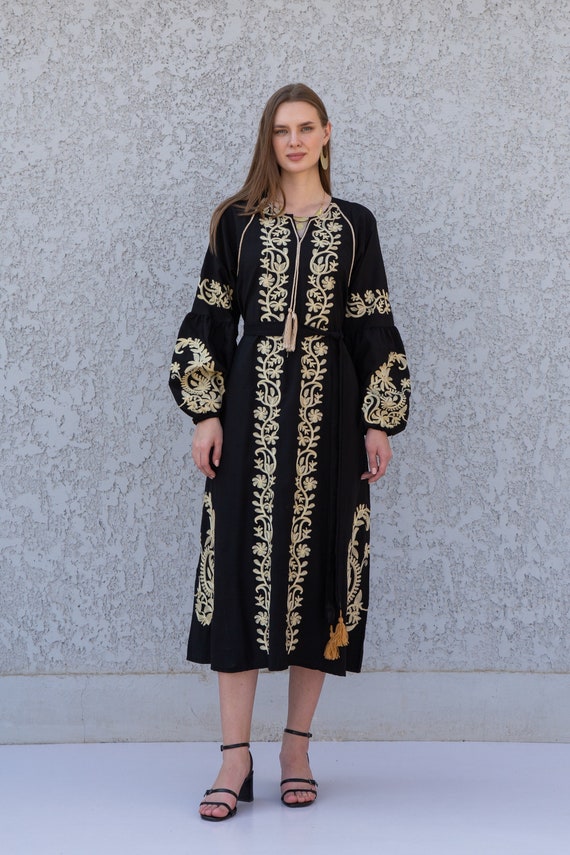Kaftan midi dress top