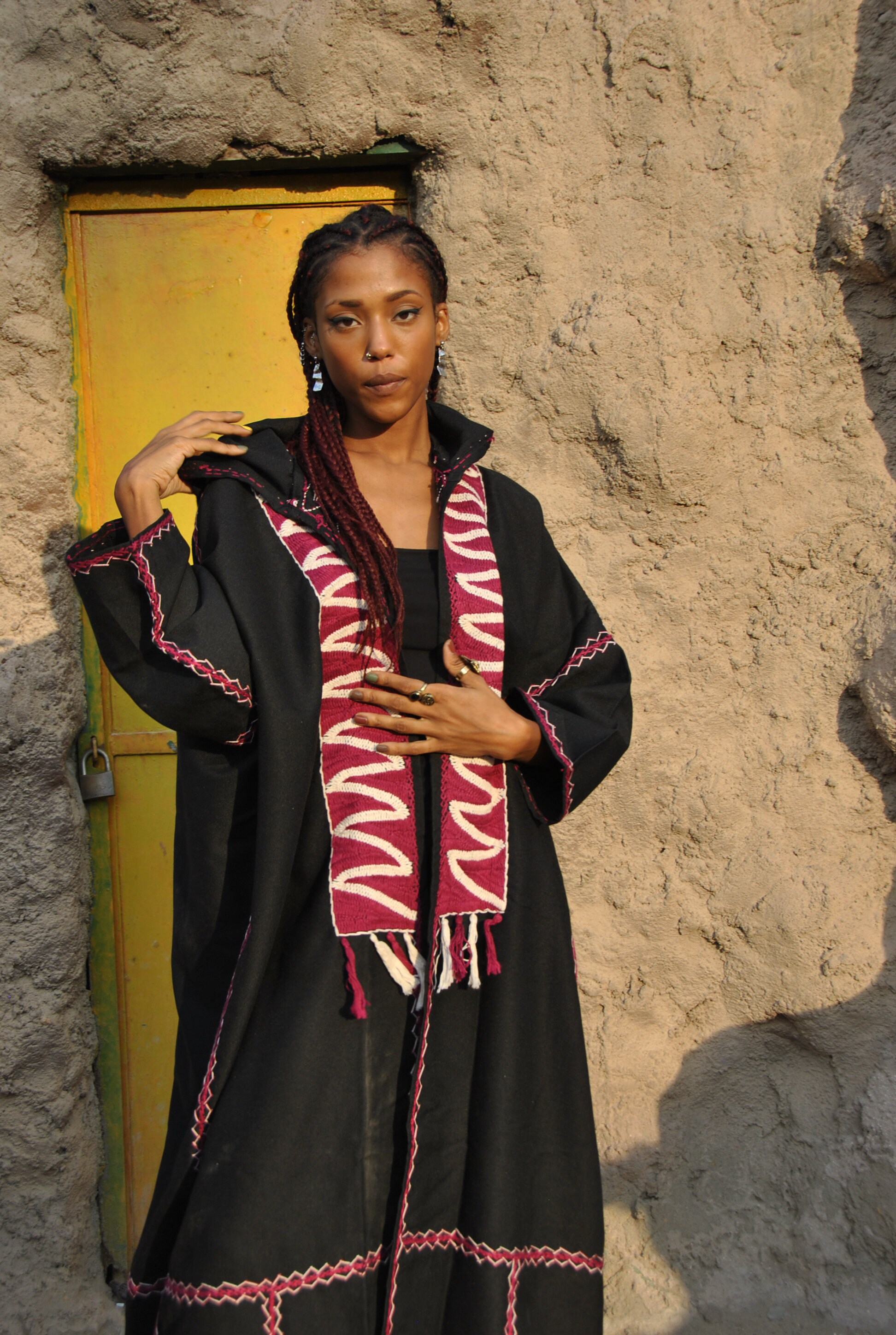 BADBLOOD★韓国大人気 HEAVY WEIGHT BOUCLE KNIT ROBE Chunky Knit Robe - Awakind.co