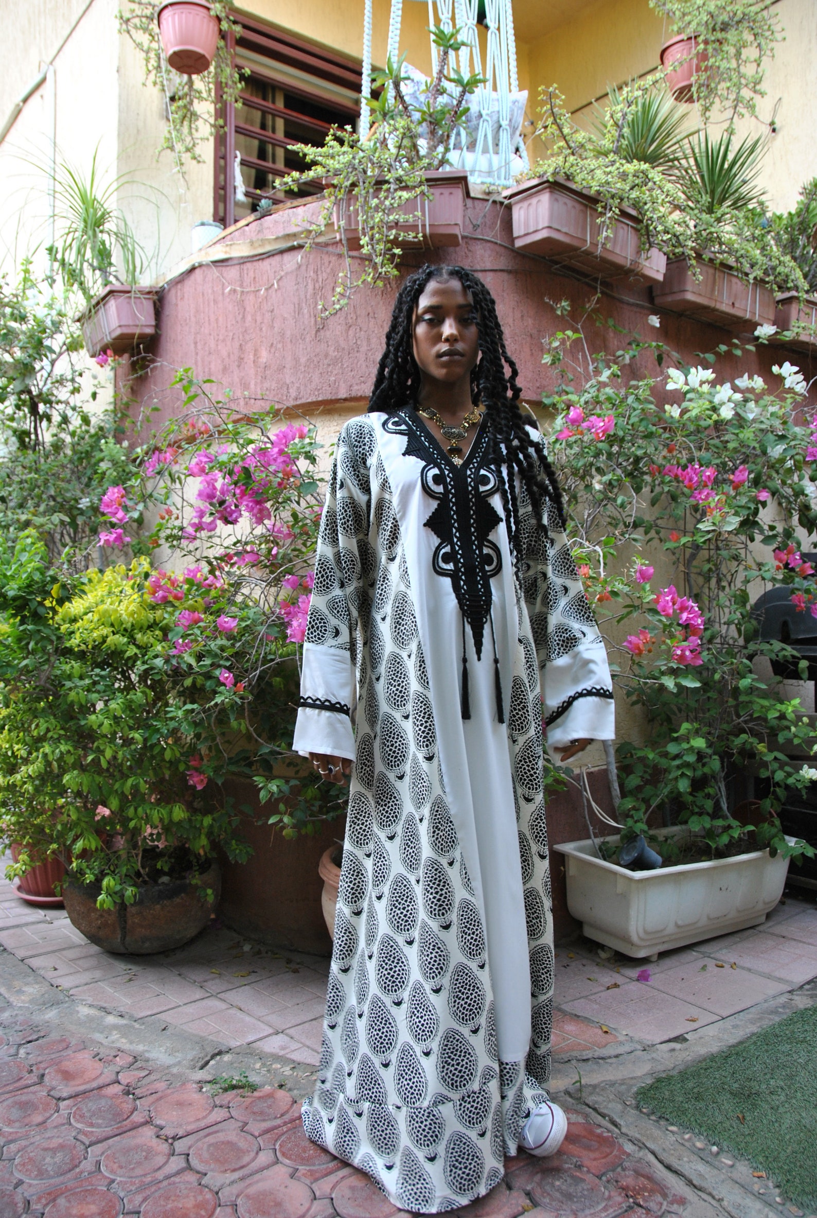 Elegant white embroidered Kaftan dress Fall Kaftan caftans Etsy