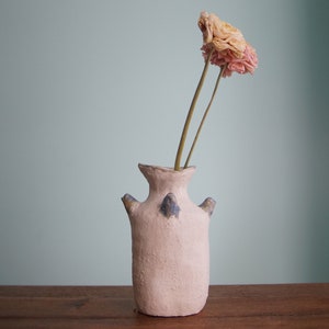 Handgemachte Keramik Vier Vögel Strukturierte Blumentopf, Vogel Vase, Schreibtisch Dekoration