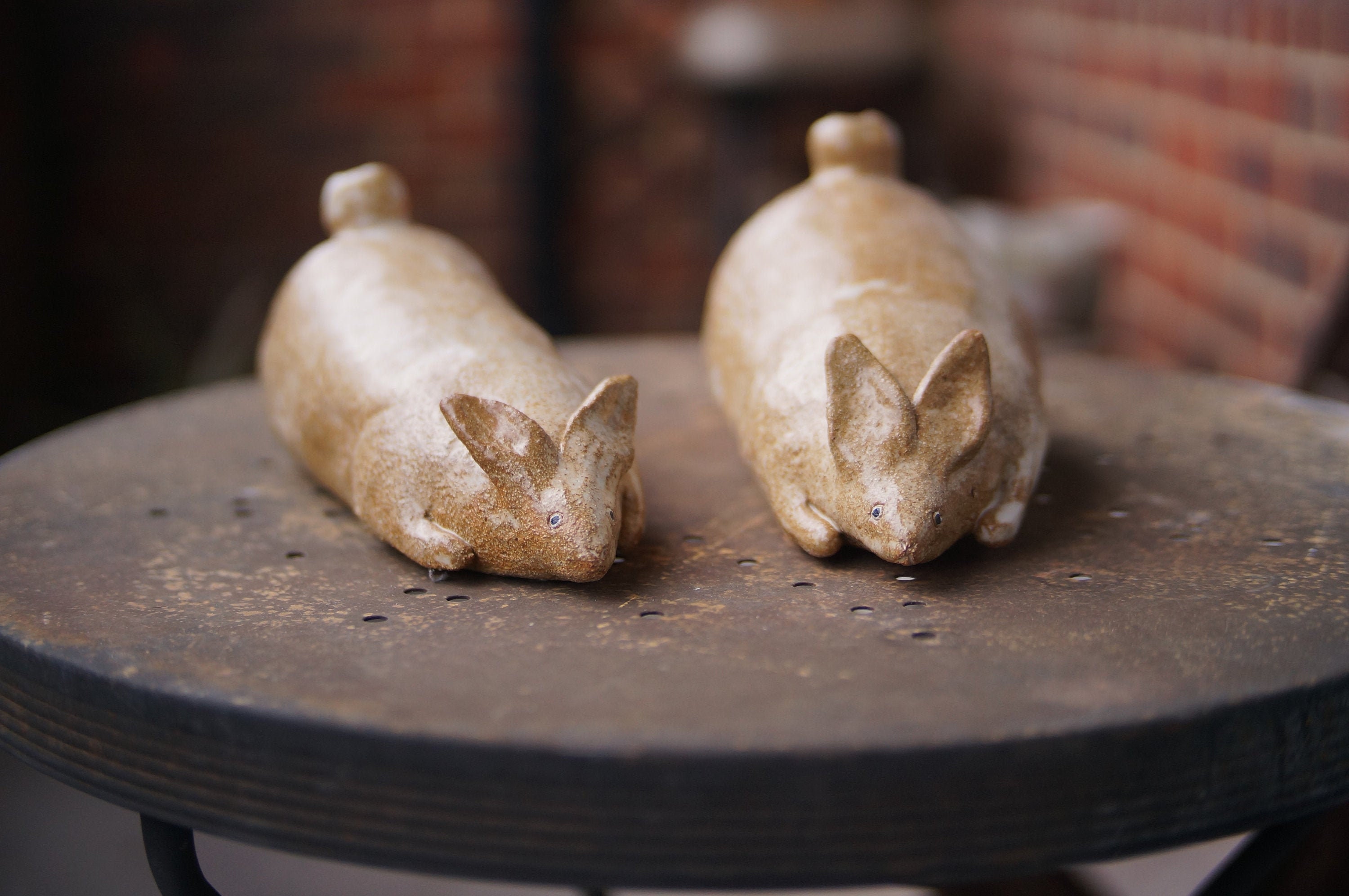 Décorations de Bureau Support Magasin Pot Fleur Grand Lapin Faits à La Main