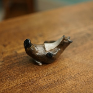 Handmade Ceramic Mini fox brush rest / chopstick rest