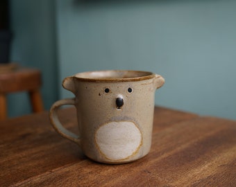 Ceramic Handmade Koala Mug, Koala Mug,Pottery Mug,Handmade Ceramic Mug,Cute Ceramic