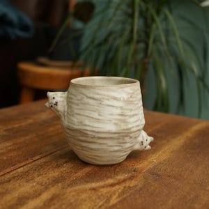 Ceramic Handmade Two Cat Tea Cup,Cat Mug,Pottery Mug,Handmade Ceramic Mug,Cute Ceramic