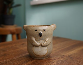 Ceramic Handmade Koala Mug ,Koala Tea Cup,Pottery Mug,Handmade Ceramic Mug