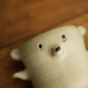 Ceramic Handmade White Polar Bear Tea Cup,Bear Mug,Pottery Mug,Handmade Ceramic Mug,Cute Ceramic