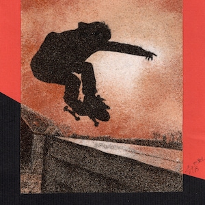 Carta de arena natural 24x18 cm Skateboard
