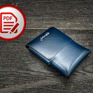 Leather Wallet MINI (Seamless) - PDF Template for A4 and Letter. - Laser cutter Ready.