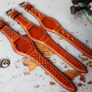 Bund leather Strap PDF Template for 20 to 22mm watch. Laser cutter Ready. image 6