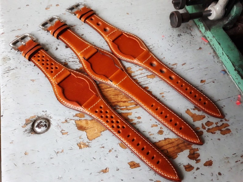Bund leather Strap PDF Template for 20 to 22mm watch. Laser cutter Ready. image 6