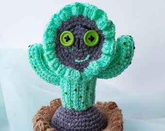 Jouet cactus au crochet pour décoration d'Halloween, cadeau bébé
